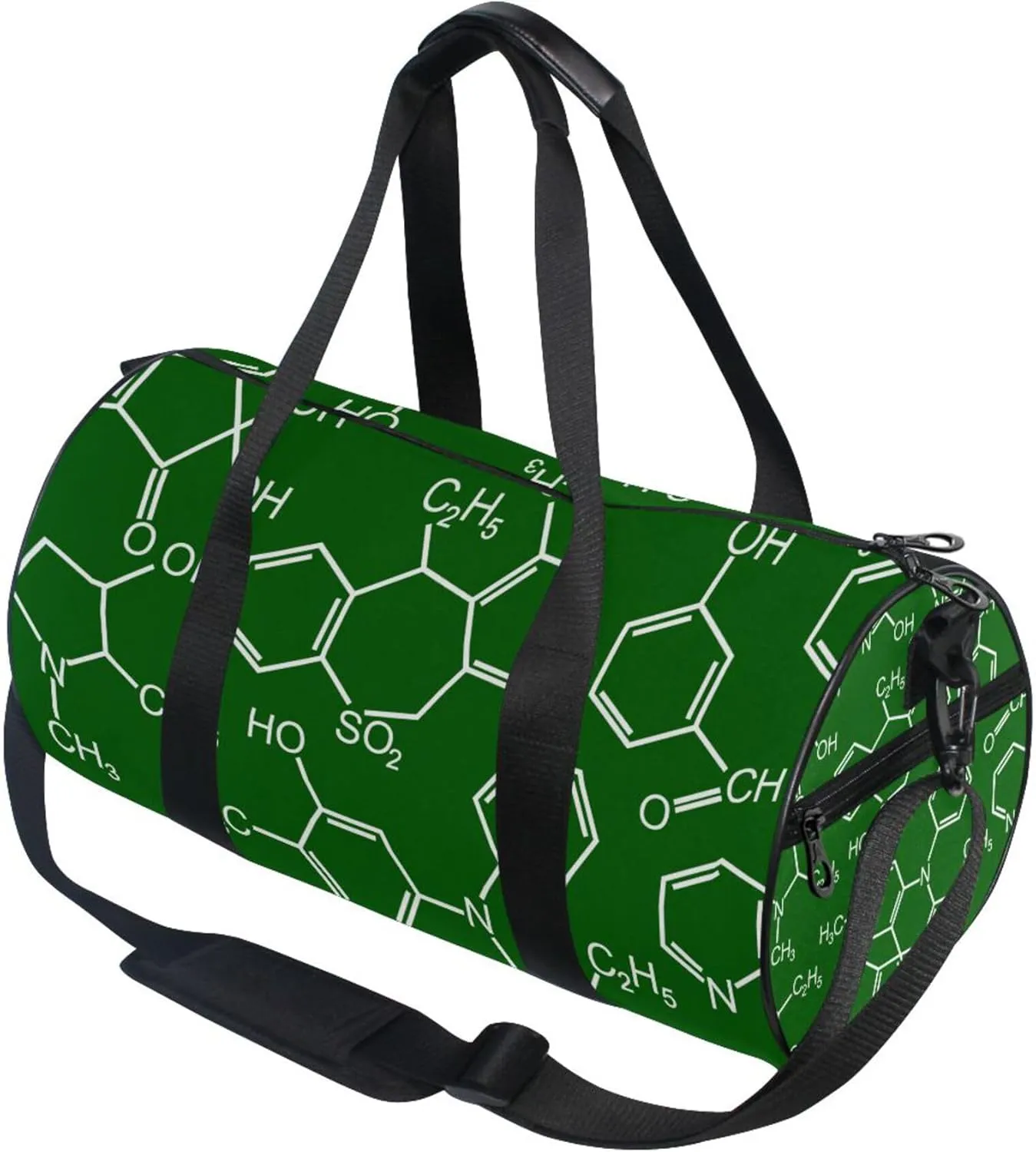 Chemistry Science Pattern Gym Duffle Bag for Women Men Sports Fitness Bag Workout Travel Gymnastics Dance