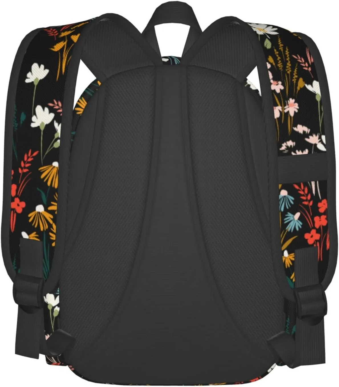 Chic Wildflowers Stylish Backpack With Adjustable Padded Shoulder Straps Daypacks For College Travel