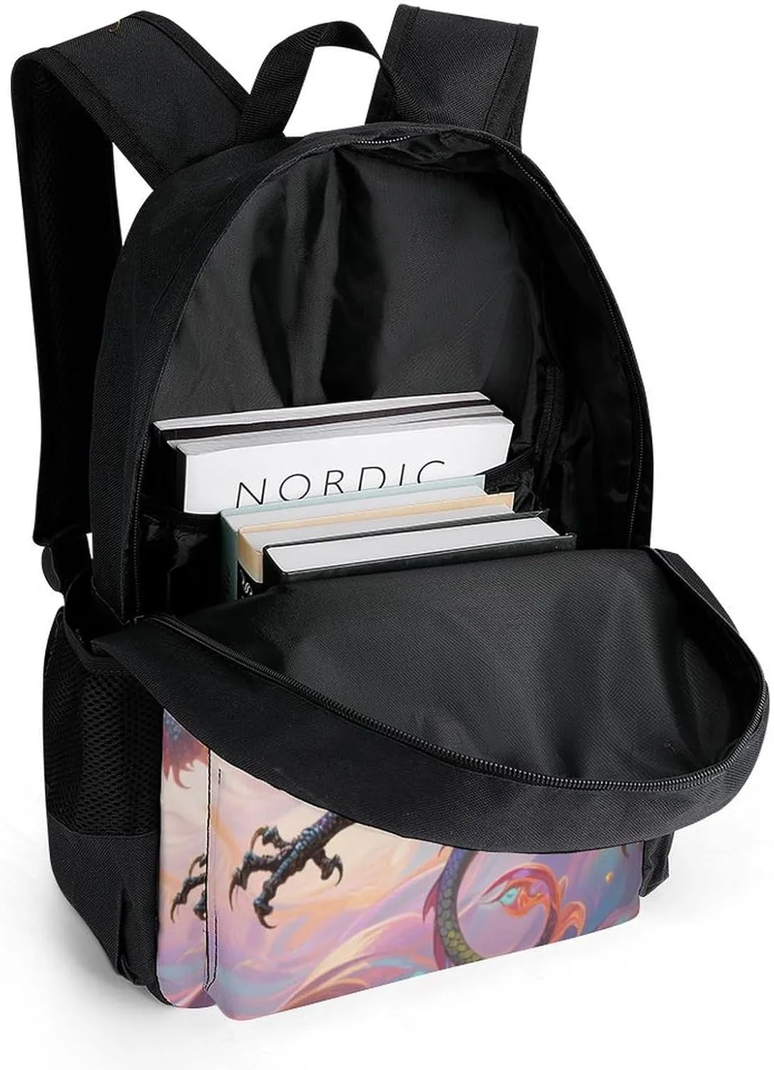 Chinese Dragons Art Rucksacks Lightweight Multipurpose Anti-Theft Shoulder Bag Big Capacity Laptop Book Bag Rucksack With Padded Straps