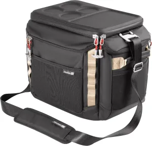 CleverMade Sequoia Collapsible Cooler Bag – 32 Can Insulated Leakproof Soft Cooler Tote for Beach, Travel, Picnic – Black Obsidian – Durable Polyester Build