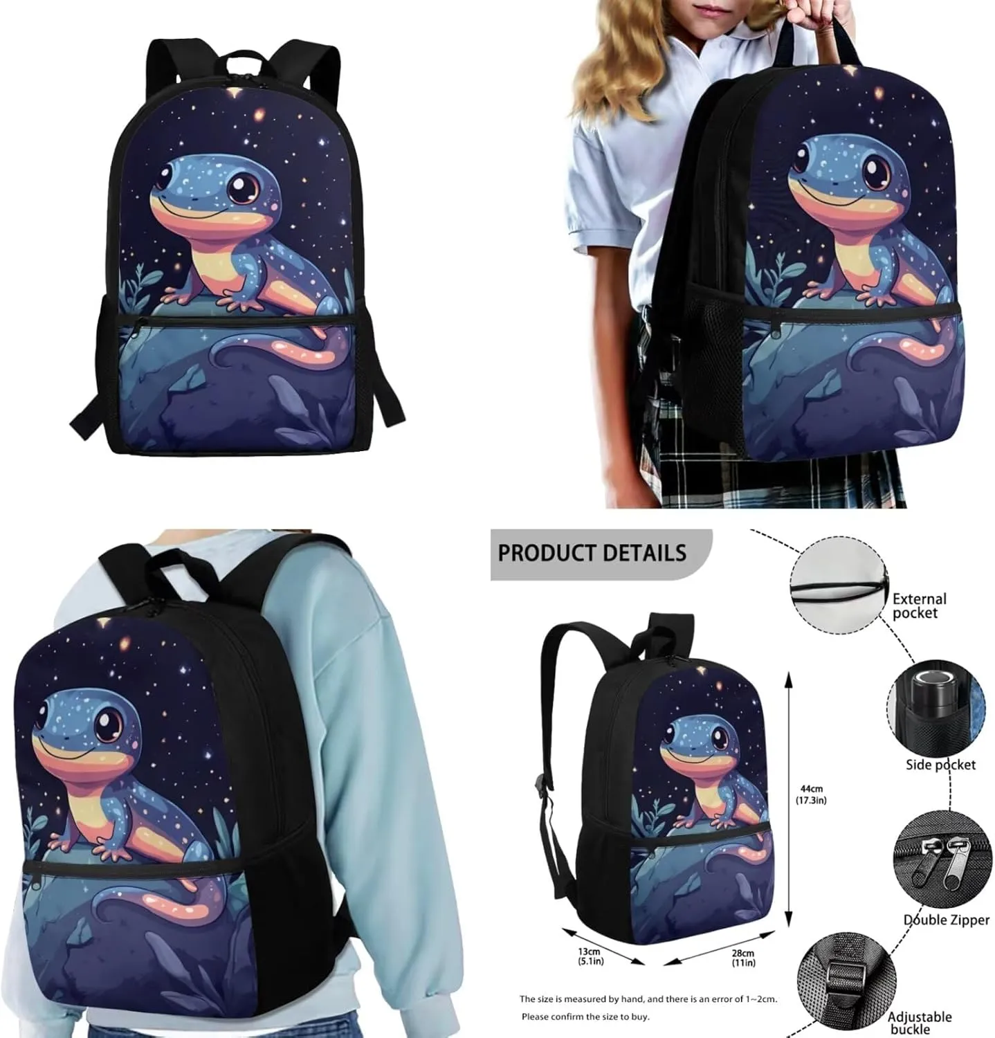 COEQINE Girls Backpack with Lunch Box and Water Bottle Elegant Mushroom for Middle School Bookbag With Sleeve Bookbags 7Th Grade Laptop Shoulder Bag Travel 4 Piece