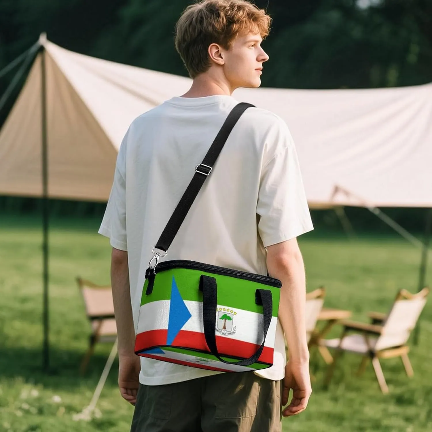 Collapsible Cooler Bag Camping Cooler Tote Lunch Cooler Insulated Waterproof Lunch Box for Picnic Beach Travel