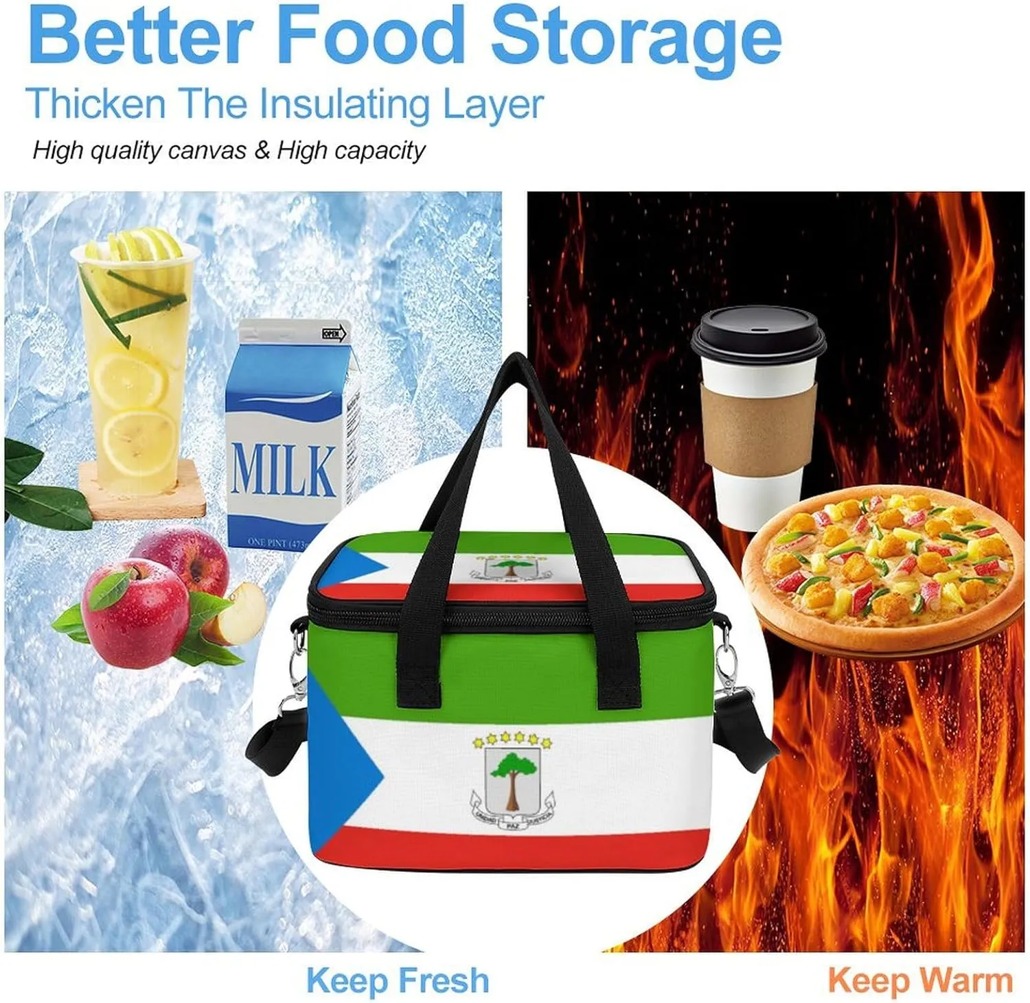 Collapsible Cooler Bag Camping Cooler Tote Lunch Cooler Insulated Waterproof Lunch Box for Picnic Beach Travel