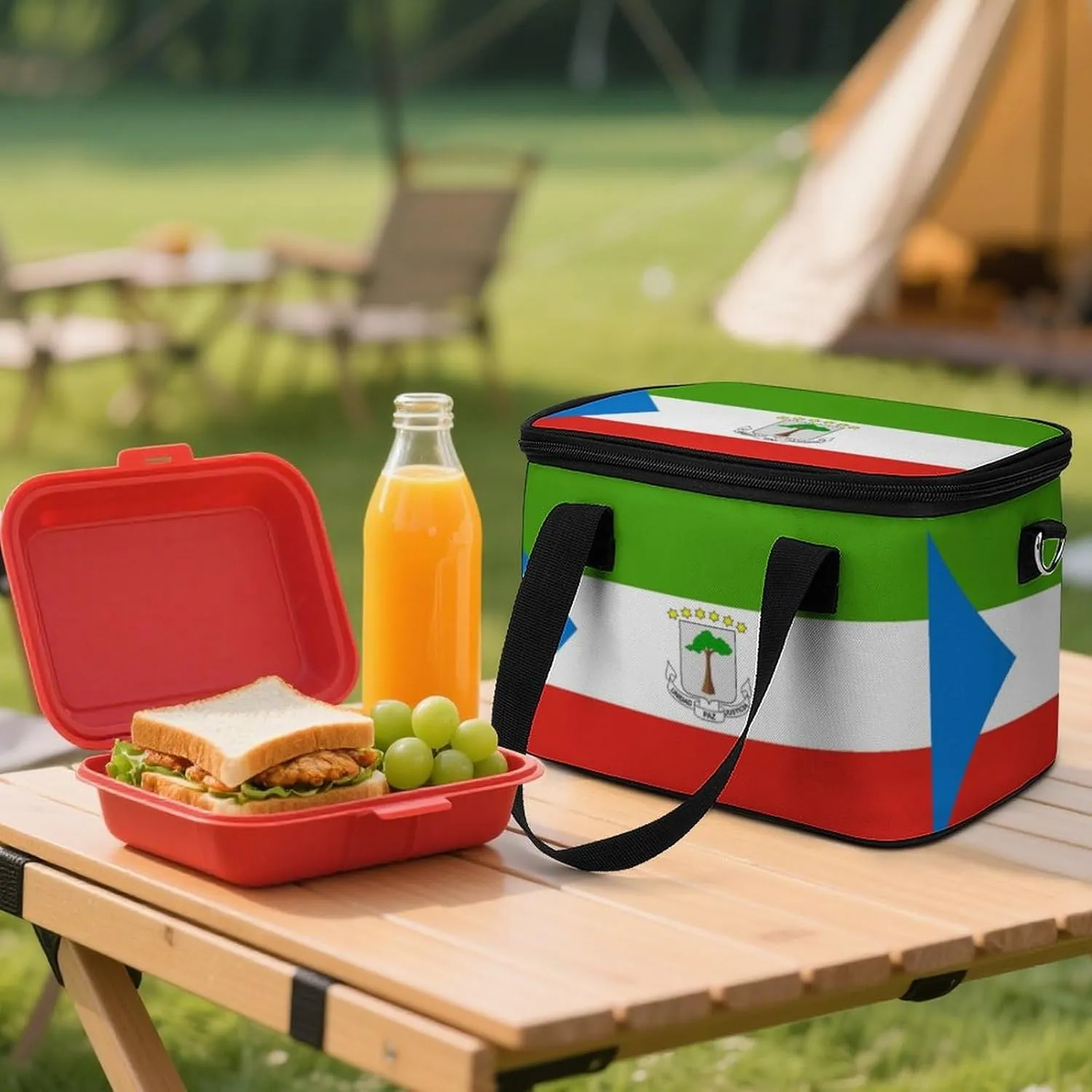 Collapsible Cooler Bag Camping Cooler Tote Lunch Cooler Insulated Waterproof Lunch Box for Picnic Beach Travel