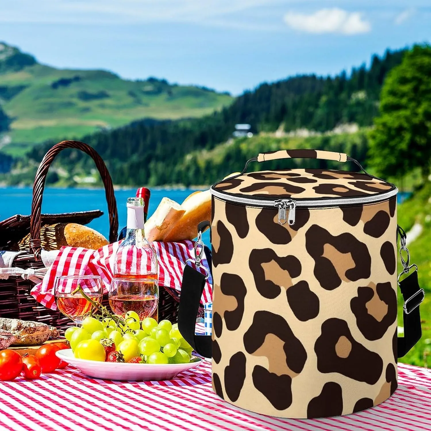 Collapsible Cooler Bag for Picnic, Beach, Work, Trip, Small Portable Ice Chest