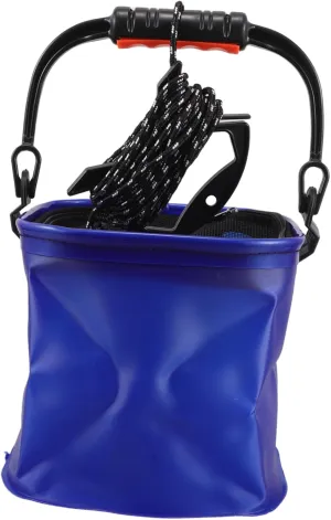 Collapsible Fishing Bucket Fish Basket Live Well Container Eva Material Portable for Outdoor Hiking Camping
