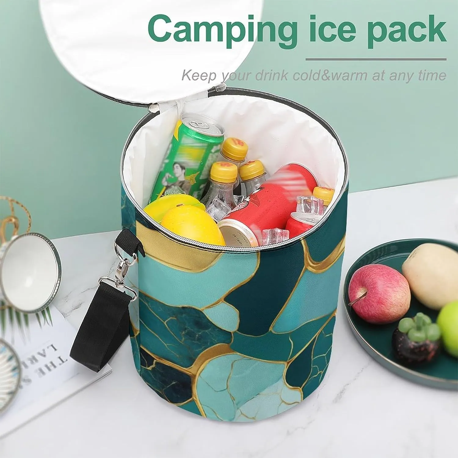 Collapsible Insulated Ice Chest for Adults Camping, Picnic, Beach, Travel Cooler