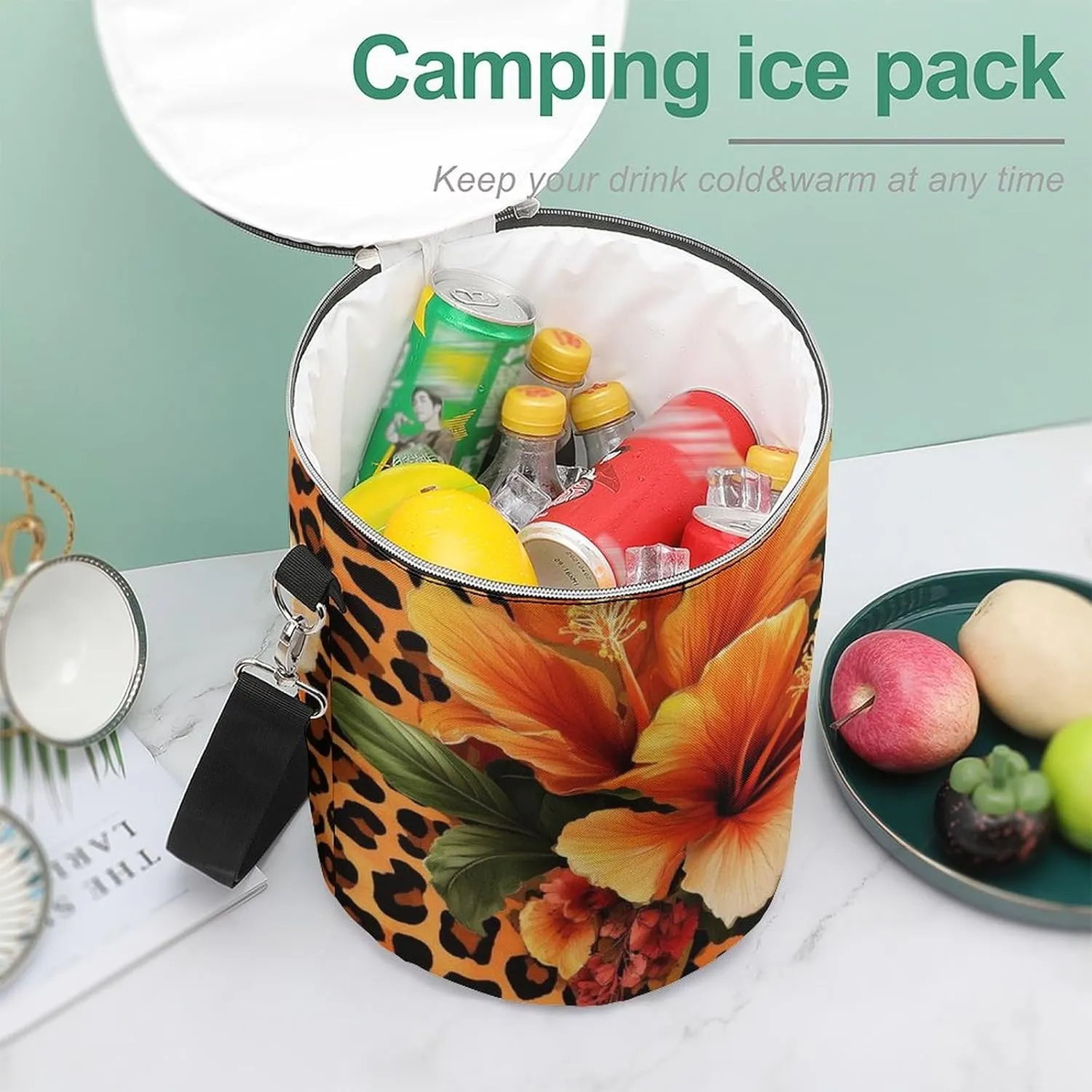 Collapsible Insulated Ice Chest for Adults Camping, Picnic, Beach, Travel Cooler