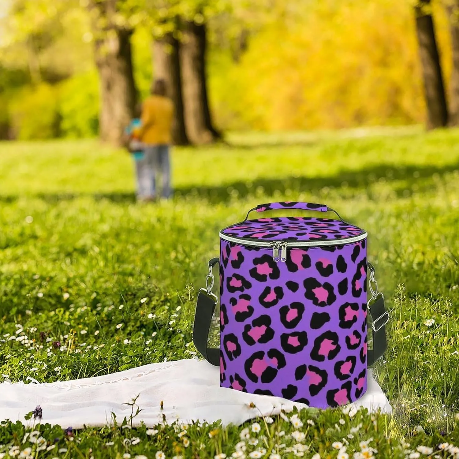 Collapsible Portable Cooler Bags, Insulated Leak-Proof Ice Chest for Camping