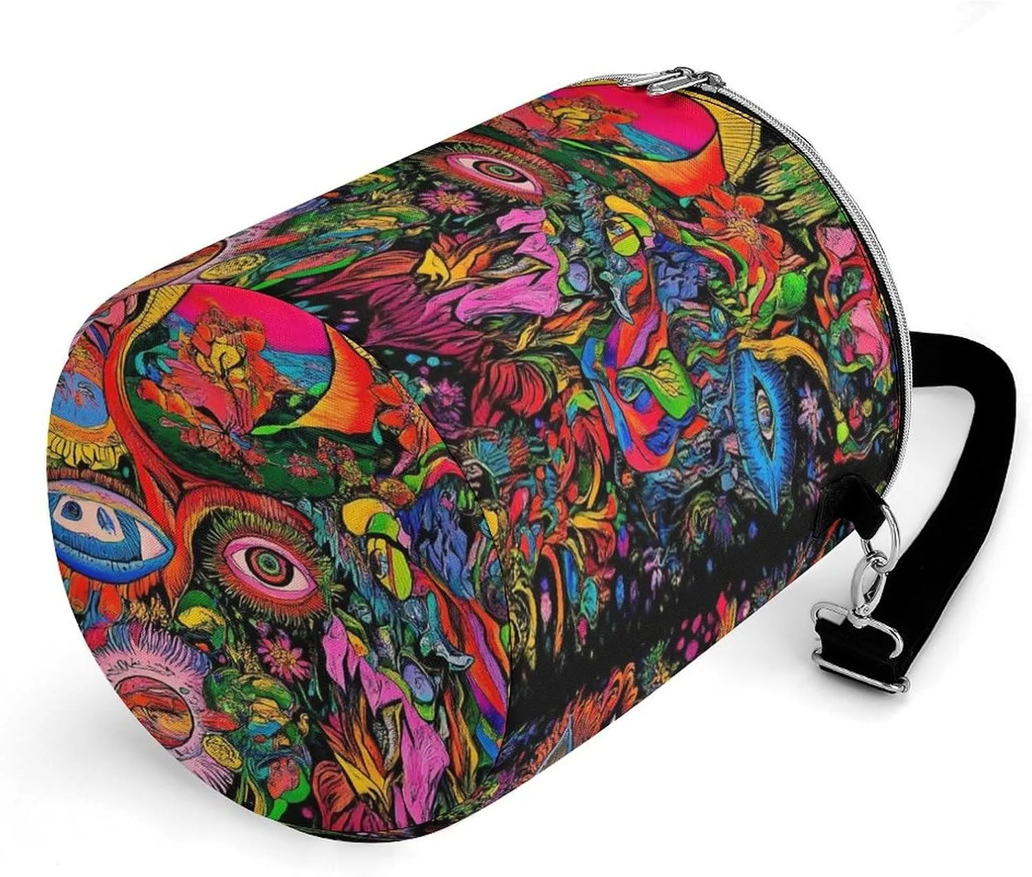 Collapsible Trippy Hippie Mushroom Magic Art Insulated Backpack Cooler for Adults, Leak Proof Insulated Cooling Bag for Hiking Picnic Lunch Camping