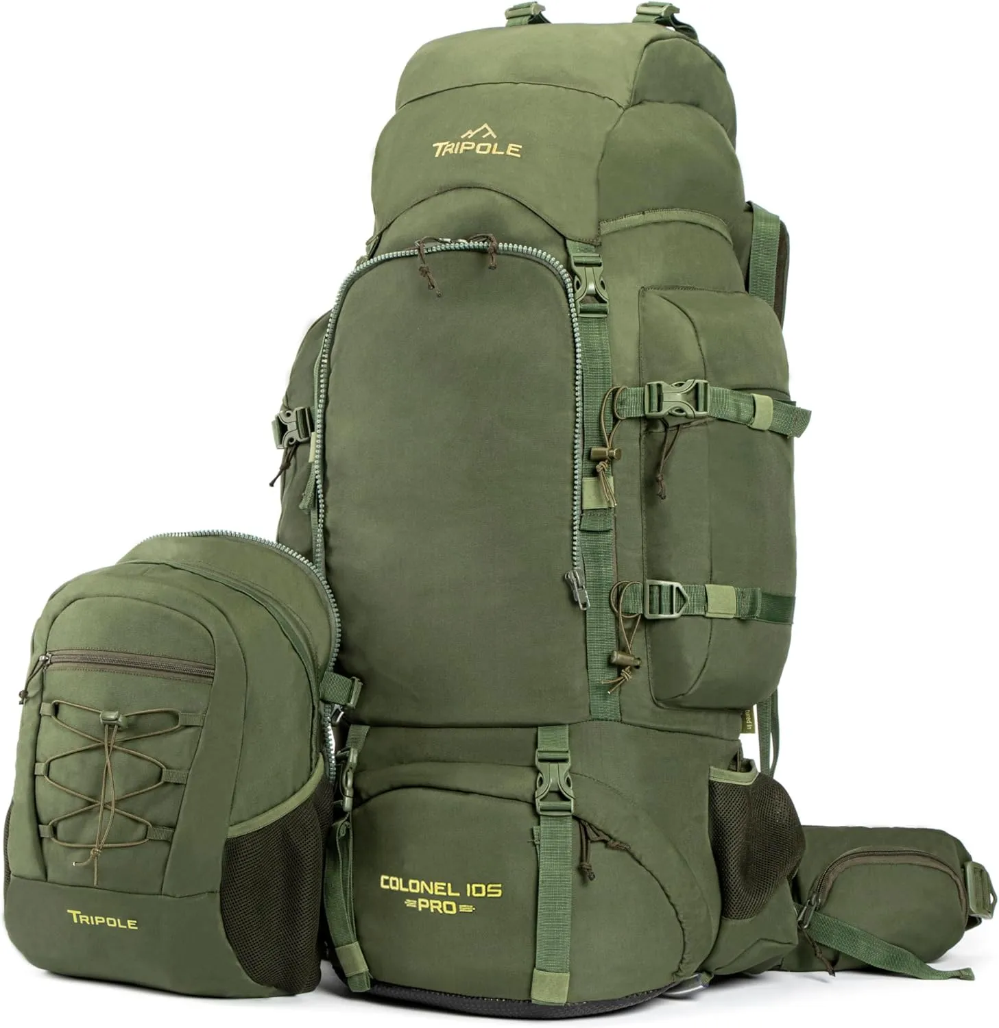 Colonel Pro Metal Frame Rucksack Front Opening Detachable Bag Rain Cover 3 Year
