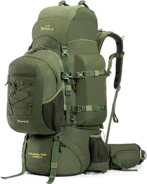 Colonel Pro Metal Frame Rucksack Front Opening Detachable Bag Rain Cover 3 Year