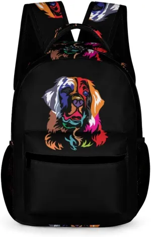 Colorful Bernese Mountain Dog Travel Backpack Shoulders Rucksack Lightweight Daypack for Work Office