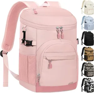Cooler Backpack 35 Cans Soft Backpack Coolers Insulated Leak Proof Beach Cooler Bag for Men Women Waterproof Ice Chest Backpack Lunch Camping Hiking Picnic Travel Cooler Bags