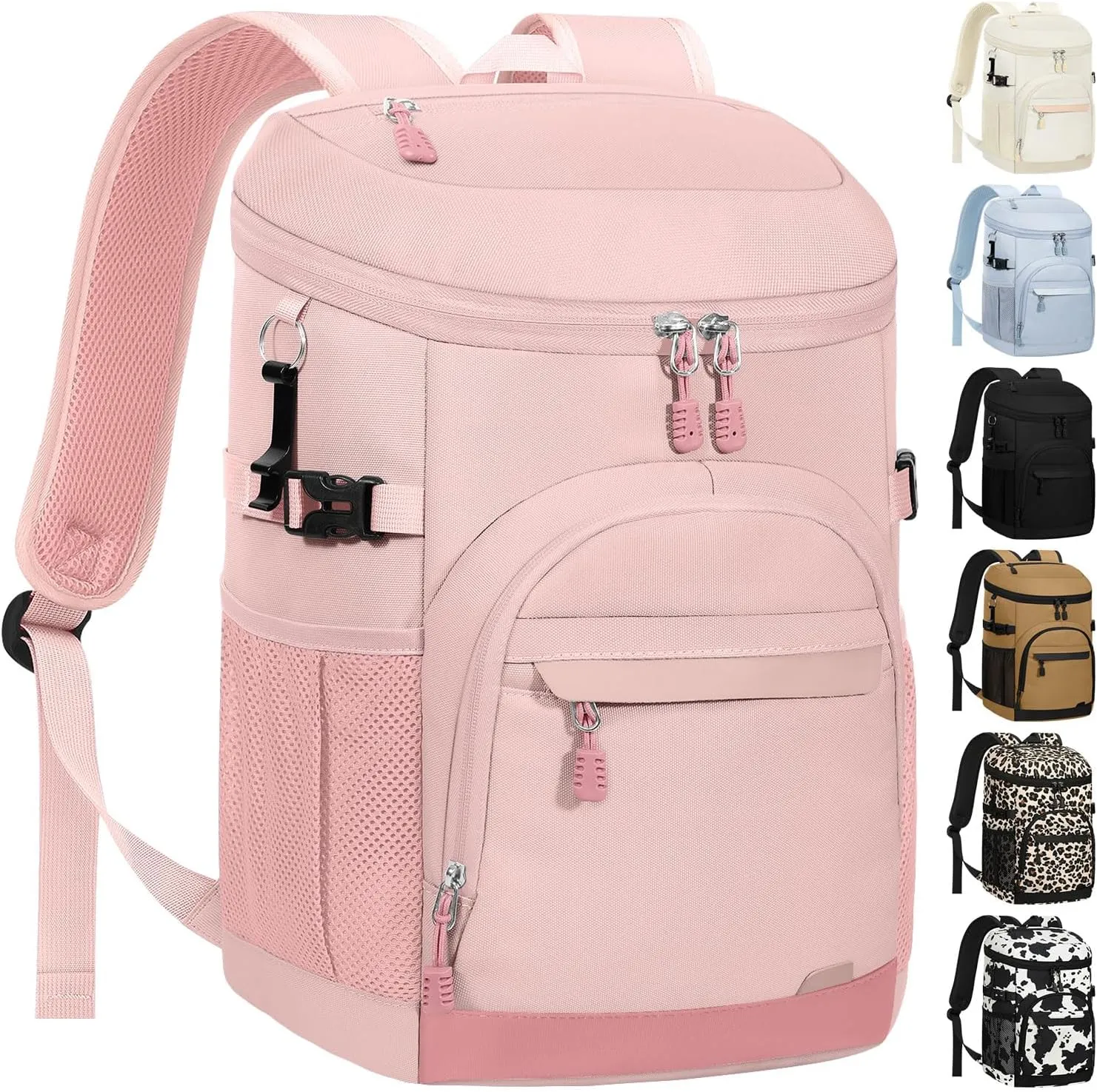 Cooler Backpack 35 Cans Soft Backpack Coolers Insulated Leak Proof Beach Cooler Bag for Men Women Waterproof Ice Chest Backpack Lunch Camping Hiking Picnic Travel Cooler Bags