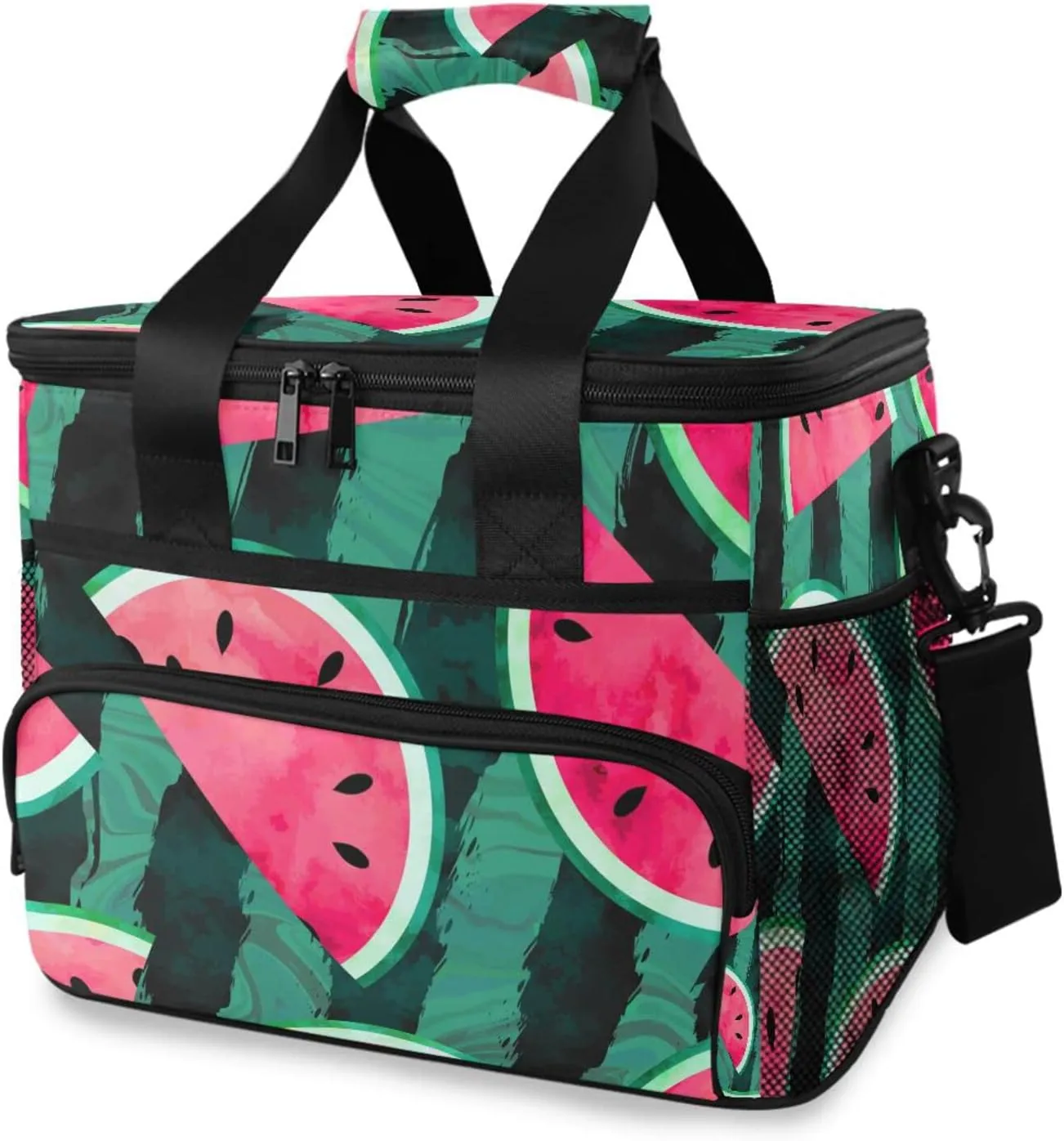 Cooler Bag Insulated Picnic Bag Large Lunch Box Reusable Tote Bag Soft Sided Portable Beach Cooler Grocery Camping