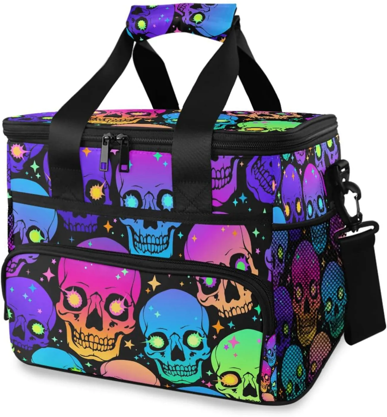 Cooler Bag Insulated Picnic Bag Large Lunch Box Reusable Tote Bag Soft Sided Portable Beach Cooler Grocery Camping