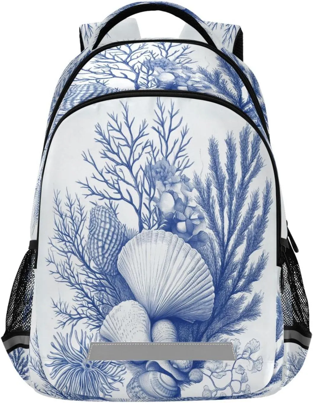 Coral Branches Seashells Seaweed Anemones Backpack for Boys Girls Kids Elementary Bookbag School Bag Students Daypack Travel Rucksack