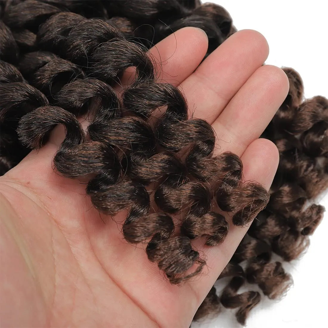 Crochet Braids Hair 8 Inch 5 Pack Jamaican Bounce Wand Curl Crochet Hair Synthetic Braiding Hair Extension Twist Crochet Hair (8 Inch (Pack of 5), T30)