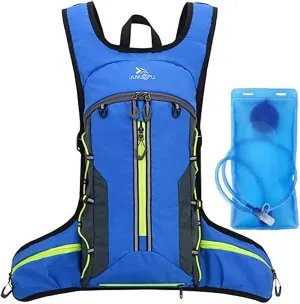 Croogo Hydration Backpack with 2L Water Bladder Mountain Bike Rucksack Waterproof Hydration Pack Backpack for Cycling Running