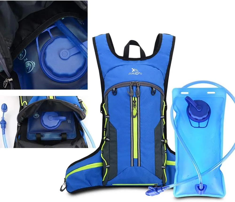 Croogo Hydration Backpack with 2L Water Bladder Mountain Bike Rucksack Waterproof Hydration Pack Backpack for Cycling Running