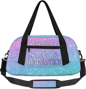 Custom Gymnastics Duffel Bag Personalized Name Dance Ballet Bags Waterproof Customized