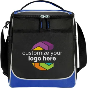 Custom Soft Cooler Bag - Personalize Your Insulated Bag | for Corporate Events or Gifts - Leak Proof Customizable Portable Cooler Bag Holds 30 Beer Cans - 13 x 11 x 7.25 - Customize 123