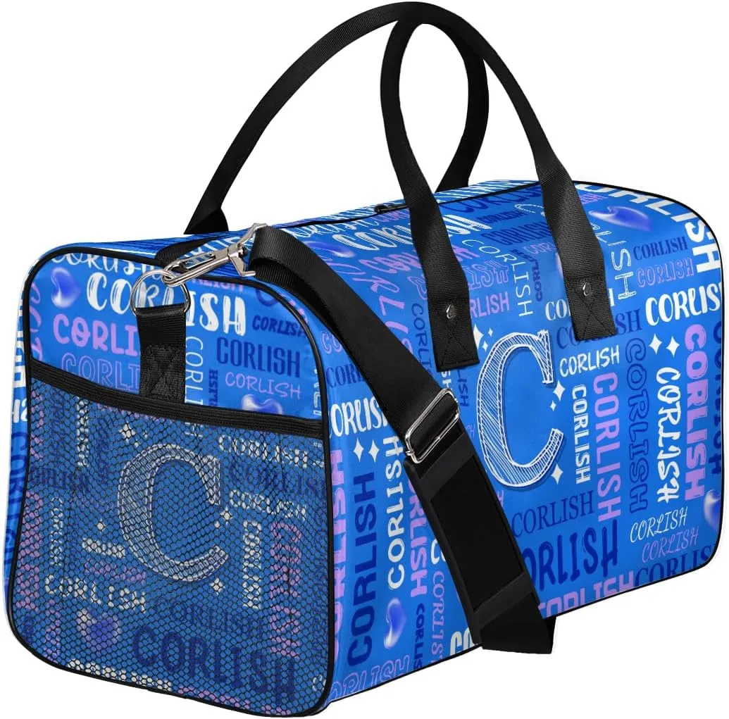 Custom Sports Tote Duffle Bag for Women Men Weekender Travel Bag Carry on Overnight for Sports Hospital Camping Gym