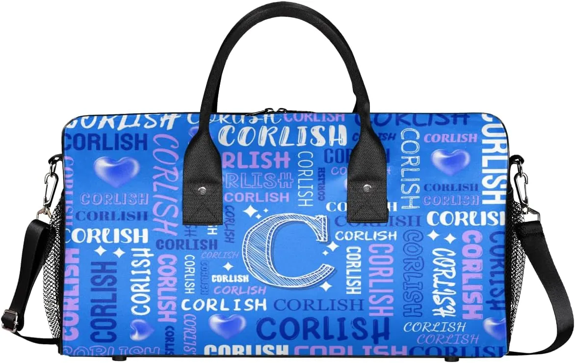 Custom Sports Tote Duffle Bag for Women Men Weekender Travel Bag Carry on Overnight for Sports Hospital Camping Gym