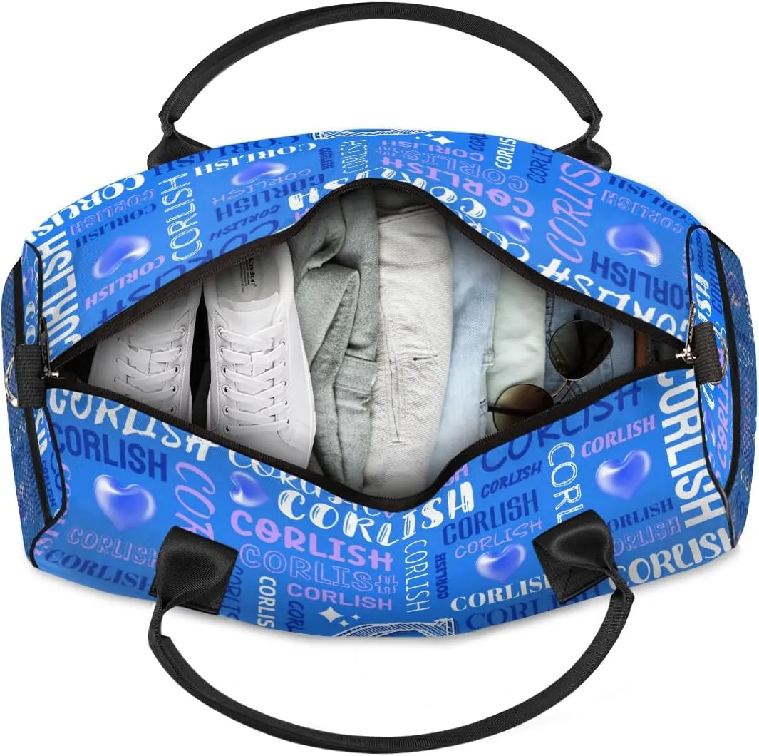 Custom Sports Tote Duffle Bag for Women Men Weekender Travel Bag Carry on Overnight for Sports Hospital Camping Gym