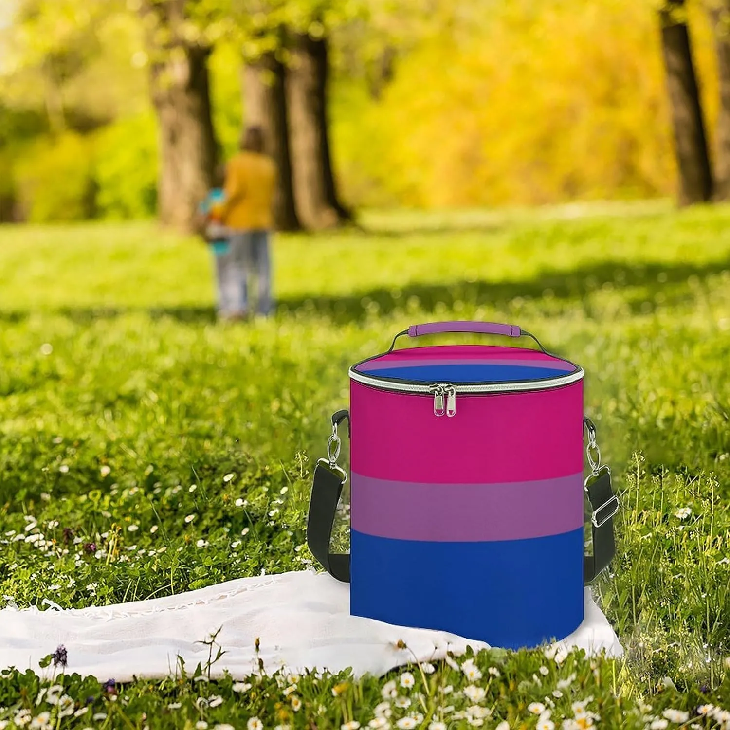 Cute Leak Proof Thermal Bag, Large Capacity Insulated Backpack Cooler for Hiking