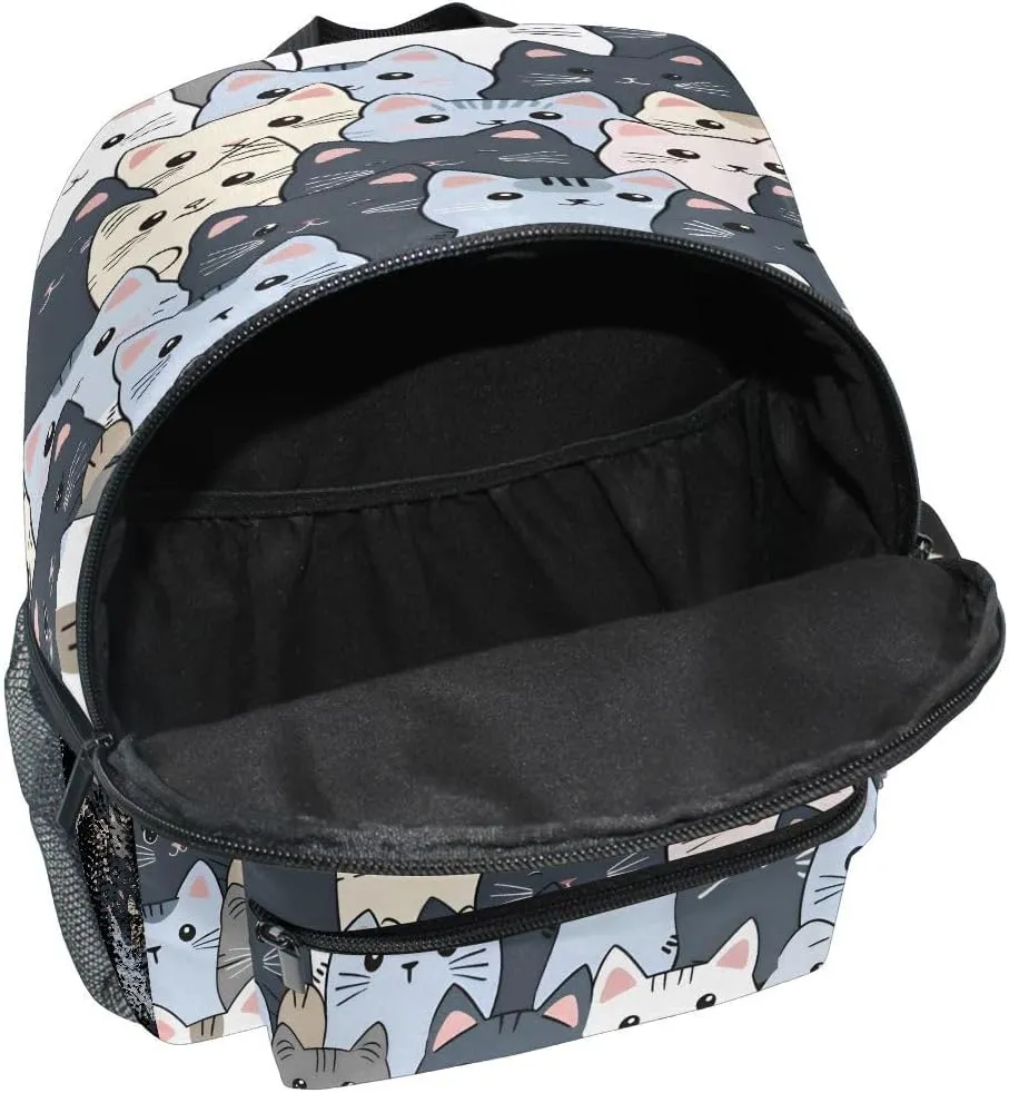 Cute Lovely Cats Toddlers Backpack Kid's School Bag for Boys Girls Kindergarten Preschool Nursery Travel Bag