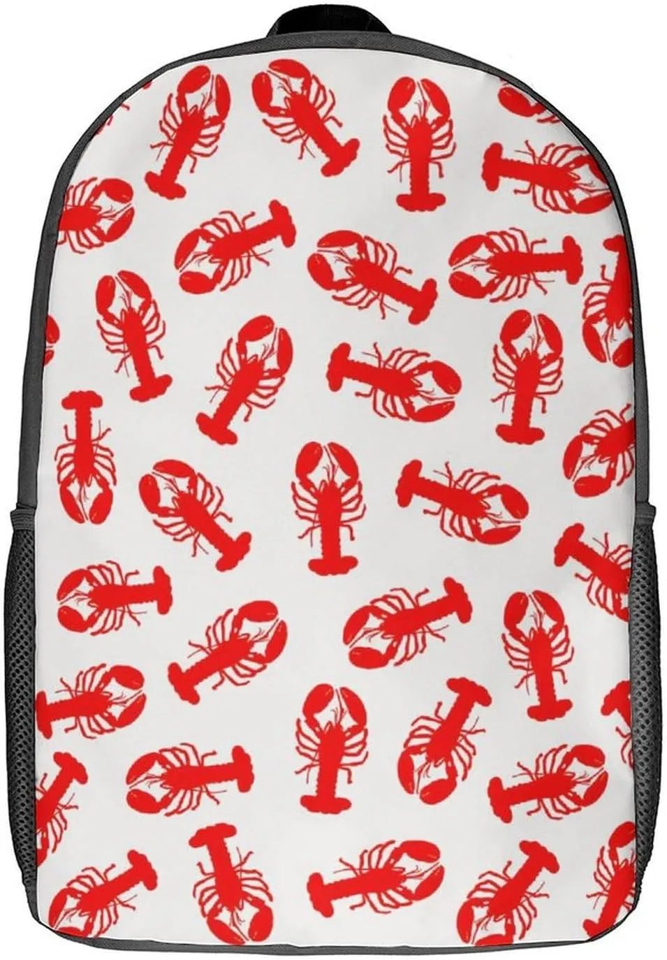 Cute Red Lobster Animal Backpack Lightweight Waterproof Backpacks Laptop Backpack for Unisex Casual Travel Daypacks Large Capacity