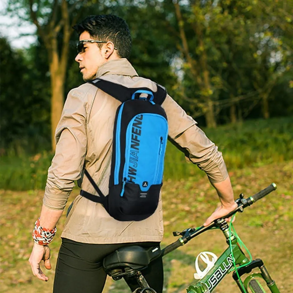 Cycling Backpack, 10L Bicycle Backpack Waterproof Breathable Bag for Outdoor Travel Hiking Climbing Biking Running Skiing (Blue)
