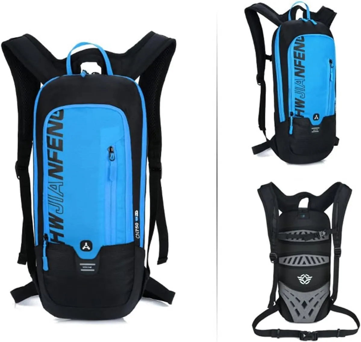 Cycling Backpack, 10L Bicycle Backpack Waterproof Breathable Bag for Outdoor Travel Hiking Climbing Biking Running Skiing (Blue)