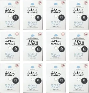DAISO JAPAN Soft Clay Lightweight Fluffy White 12 Packs