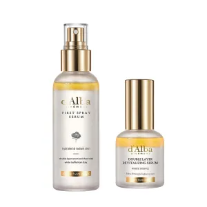 d'Alba White Truffle First Spray Serum and Double Layer Revitalizing Serum Bundle