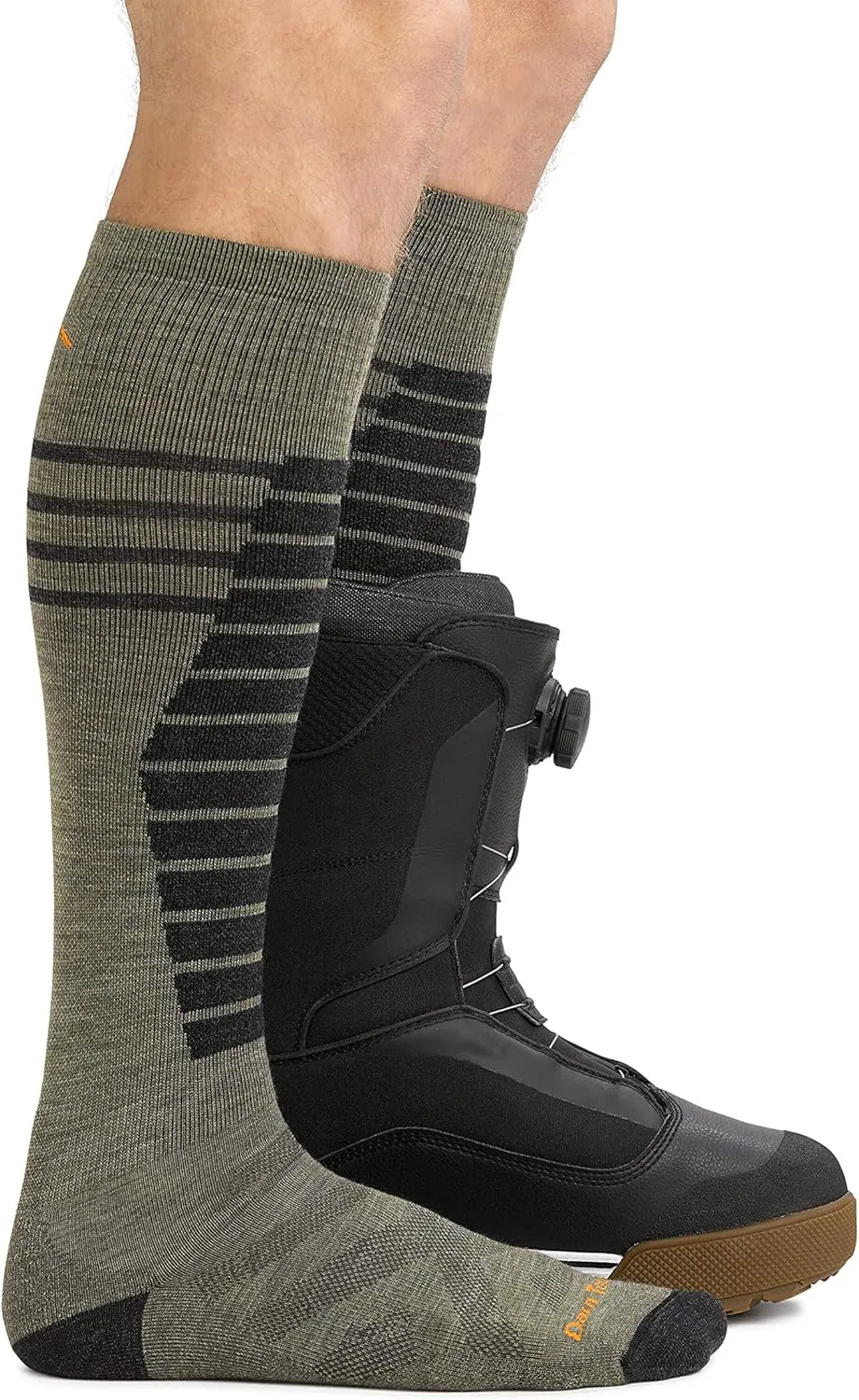 DARN TOUGH Men's Edge Over-The-Calf Midweight Ski and Snowboard Sock (Style #8007)