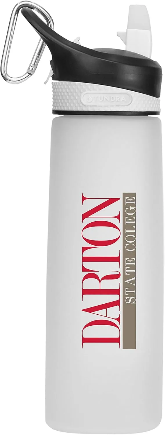 Darton College Tritan Plastic Frosted Sport Bottle, Design-1 - White