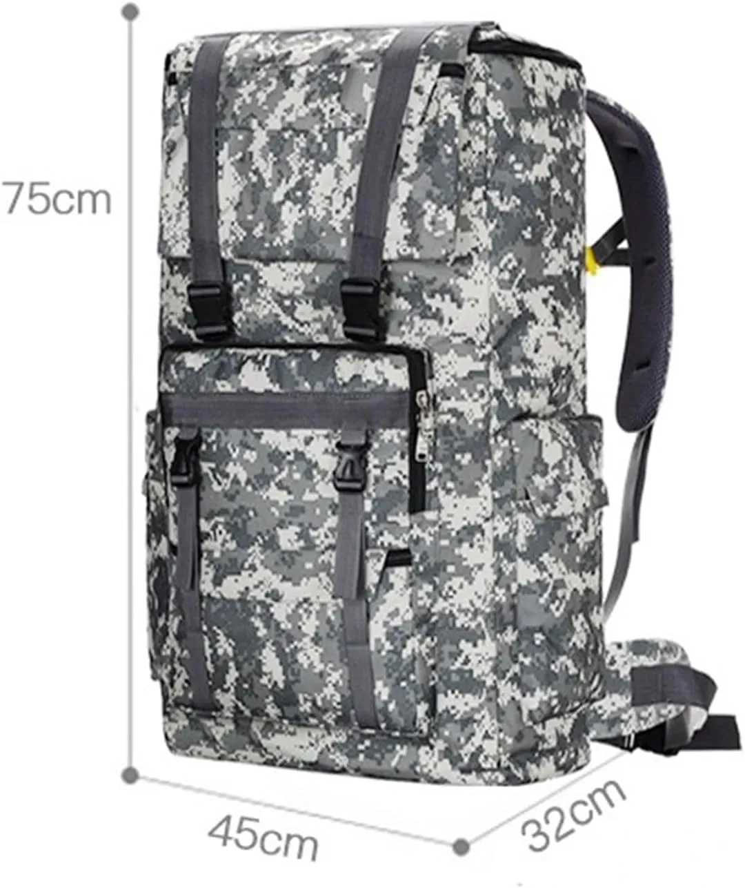 Daypack Climbing Touring 120L Backpack Waterproof Heavy Duty Rucksack For Hiking Camping Trekking Outdoor Sport Travel(B)