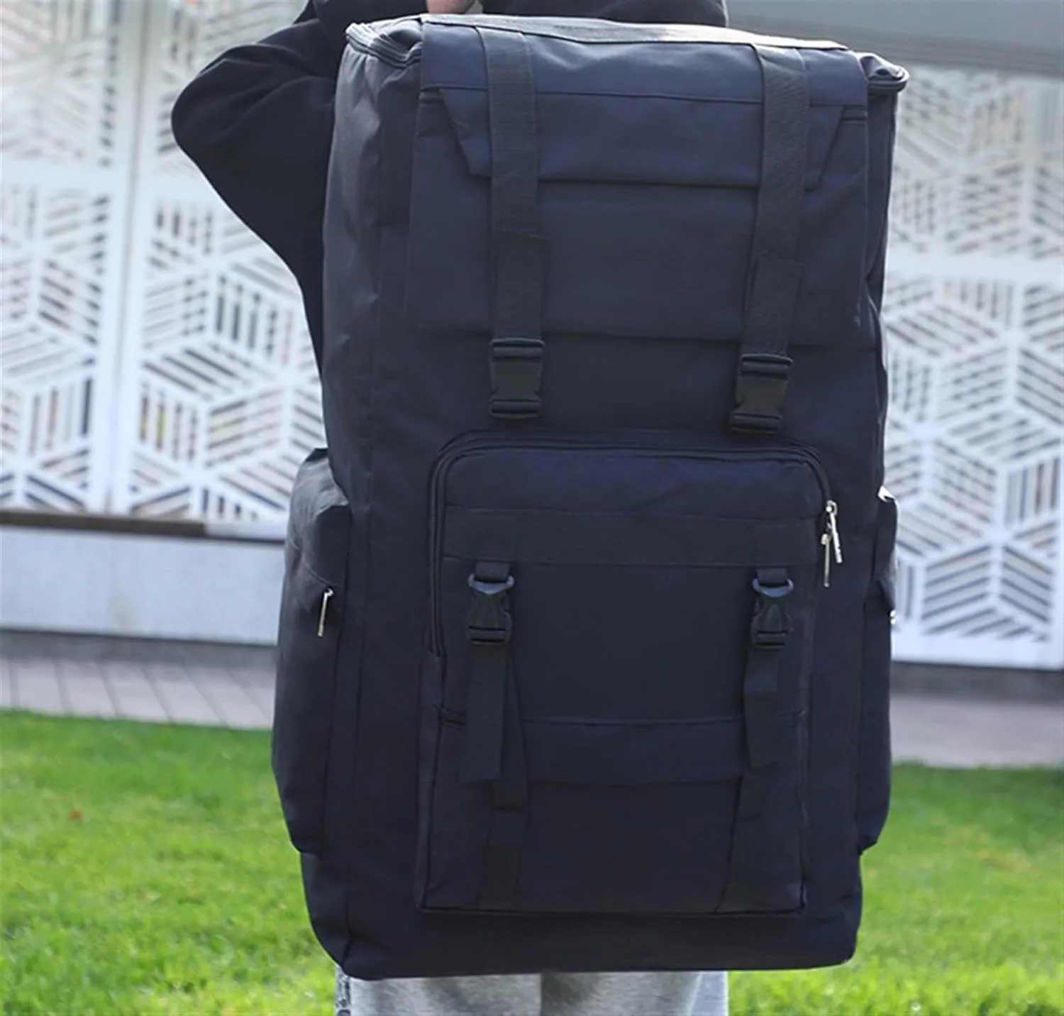 Daypack Climbing Touring 120L Backpack Waterproof Heavy Duty Rucksack For Hiking Camping Trekking Outdoor Sport Travel(D)