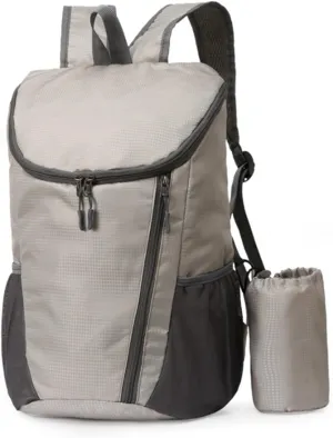 Daypack Climbing Touring Camping Backpack Ultralight Backpack With Bottle Holder Folding Travel Outdoor Sport Travel(A)