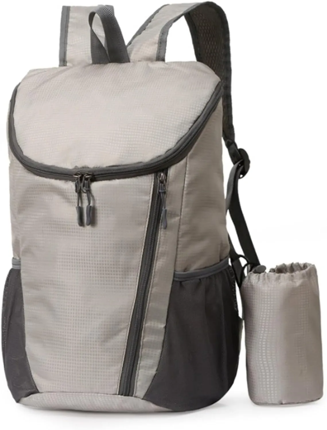 Daypack Climbing Touring Camping Backpack Ultralight Backpack With Bottle Holder Folding Travel Outdoor Sport Travel(A)