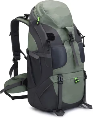 Daypacks Outdoor, 50L Waterproof Mountaineering Backpack Camping Climbing Sports Trekking Lightweight Backpacking(D)