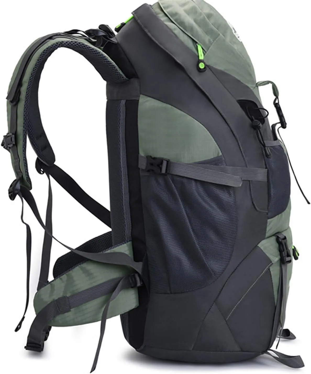 Daypacks Outdoor, 50L Waterproof Mountaineering Backpack Camping Climbing Sports Trekking Lightweight Backpacking(E)