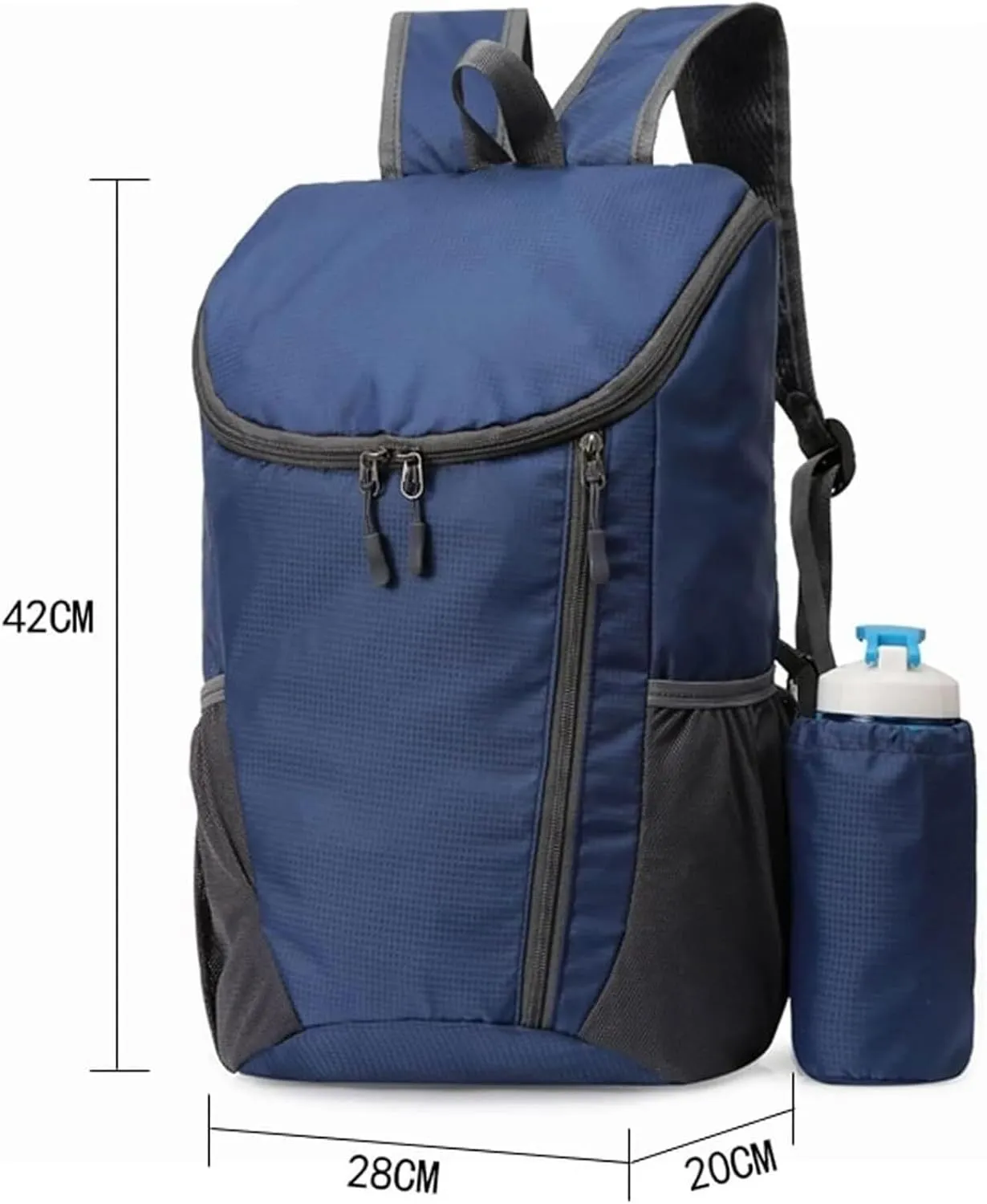 Daypacks Outdoor, Camping Backpack Ultralight Backpack With Bottle Holder Folding Travel Lightweight Backpacking(E)