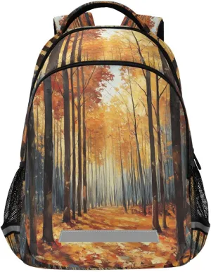 Deciduous Forest Backpack for Boys Girls Kids Elementary Bookbag School Bag Students Daypack Travel Rucksack