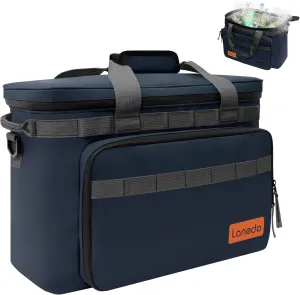 Deep Freeze Cooler Soft Sided Cooler Bag, 34 Can Collapsible Insulated Ice Chest, Large Leakproof Camping & Travel Cooler for Kayaking & Beach