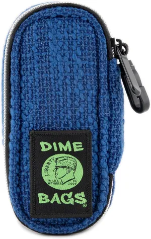 DIME BAGS - Pod Padded Travel Case with Keychain Clip - Protective Hemp Pouch with Padded Interior (5 Inch, Midnight)