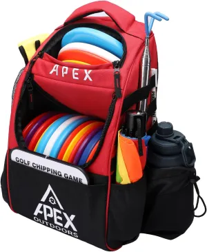 Disc Golf Bag, Large Disc Golf Backpack Holds Over 21 Discs, Durable & Lightweight with Multiple Storage Pockets